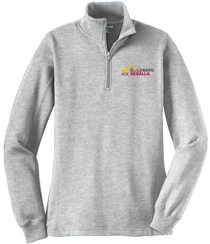 Sport Tek Ladies 1/4 Zip Sweatshirt (Construction Logo) [2 Colors Available]