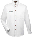 Harriton Men's Easy Blend™ Long Sleeve Twill Shirt with Stain Release (3 Colors Available)